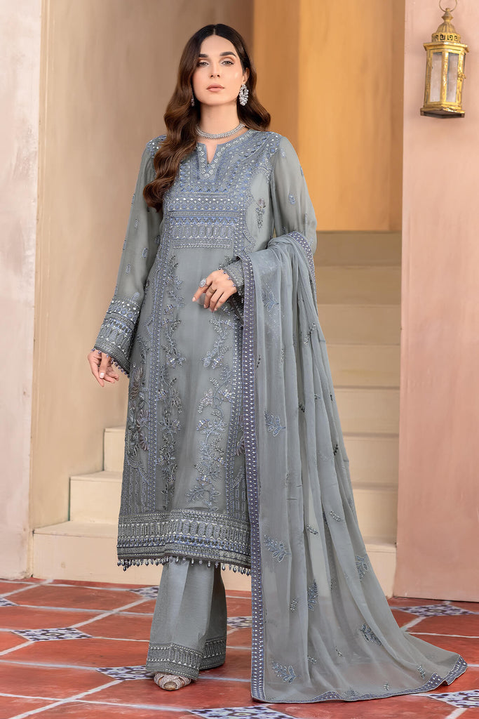Flossie Elnaz Chiffon Formal Collection – Ultimate Grey (A)