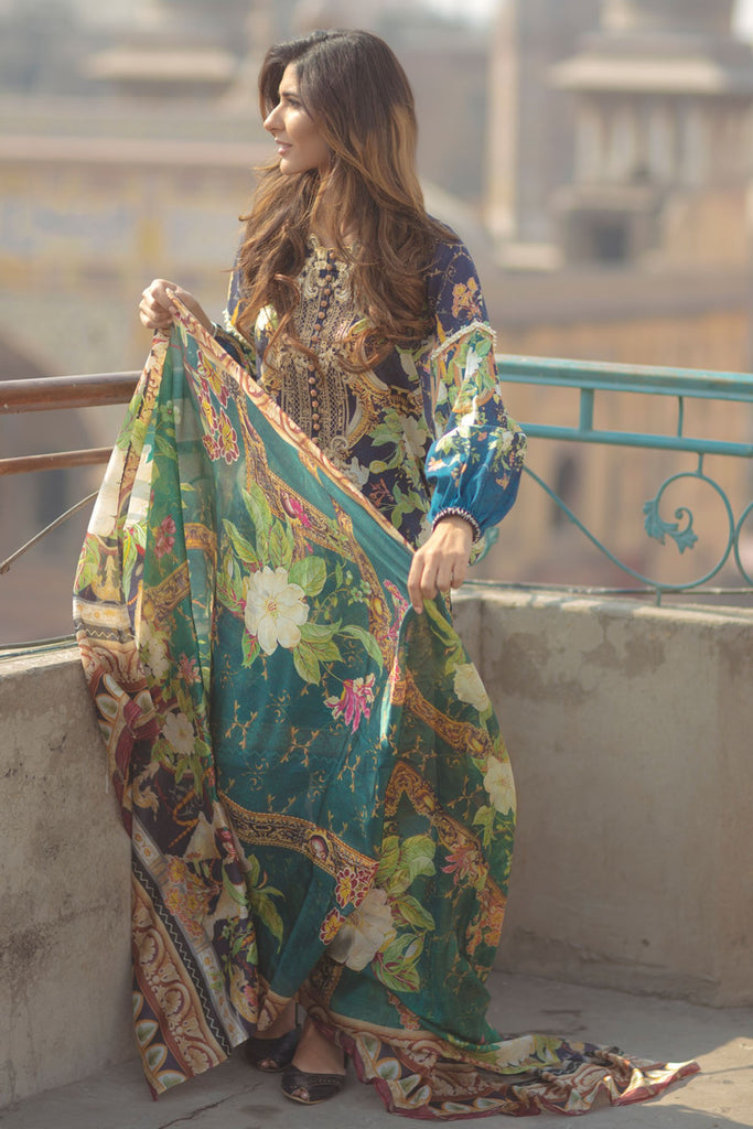 Firdous Spring/Summer Lawn Collection 2018 – EXC 18-09