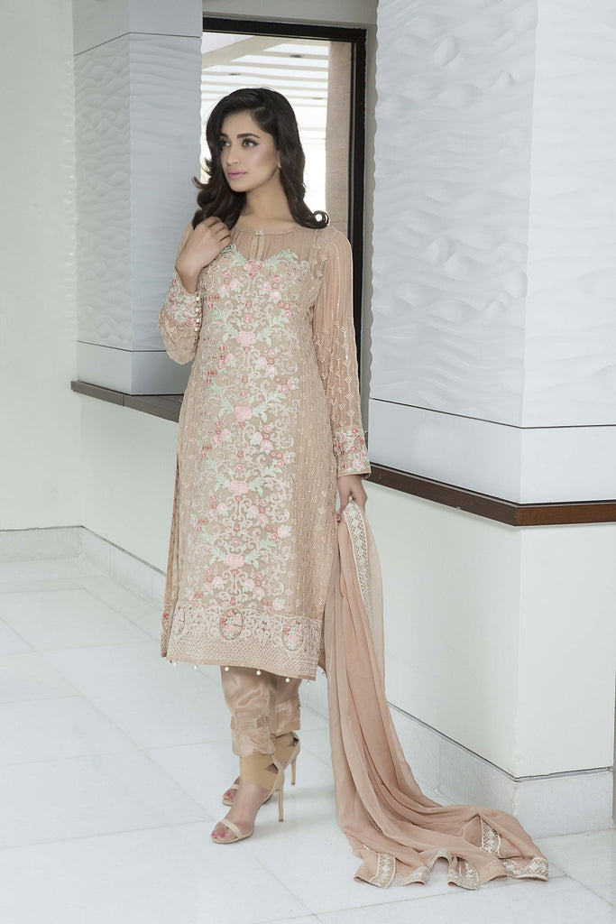Baroque Luxury Chiffon Embroidered Collection Vol 3 – Ethereal Pastel - YourLibaas
 - 1