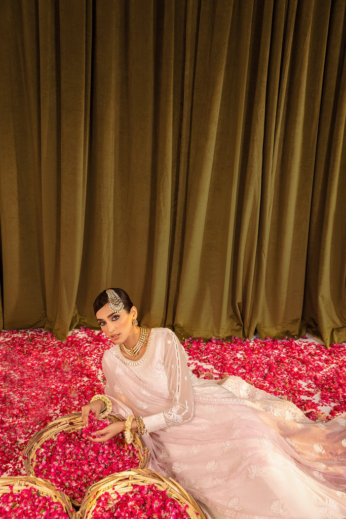Mehfil-e-Uroos By Alizeh Fashion Embroidered Chiffon Suits Unstitched 3 Piece AFB23MU D-02 Aynur - Festive Collection