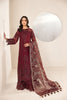 Alizeh Lamhay Festive Formal Collection – Embroidered Chiffon Maroon - V15D01 - Raisa