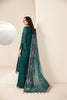 Alizeh Lamhay Festive Formal Collection – Embroidered Chiffon Sea Blue - V15D05 - Giza