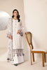 Alizeh Lamhay Festive Formal Collection – Embroidered Chiffon White - V15D07 - Abar