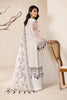 Alizeh Lamhay Festive Formal Collection – Embroidered Chiffon White - V15D07 - Abar