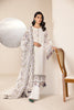 Alizeh Lamhay Festive Formal Collection – Embroidered Chiffon White - V15D07 - Abar