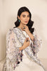 Alizeh Lamhay Festive Formal Collection – Embroidered Chiffon White - V15D07 - Abar