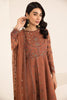 Alizeh Lamhay Festive Formal Collection – Embroidered Chiffon Rust - V15D06 - Arzou