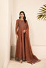 Alizeh Lamhay Festive Formal Collection – Embroidered Chiffon Rust - V15D06 - Arzou