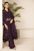 Alizeh Lamhay Festive Formal Collection – Embroidered Net Plum - V15D08 - Maya