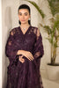 Alizeh Lamhay Festive Formal Collection – Embroidered Net Plum - V15D08 - Maya