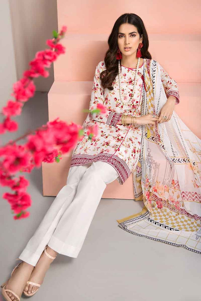 Gul Ahmed Malmal Collection 2019 – 3 PC Lawn Suit BM-119