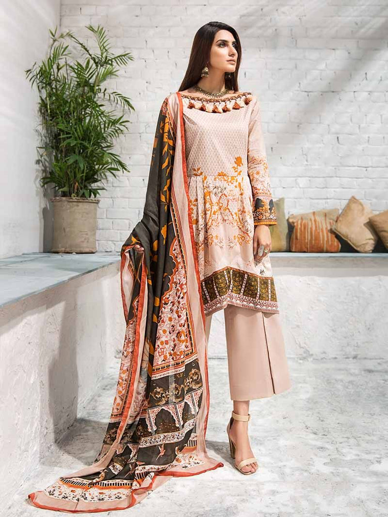 Gul Ahmed Cambric Collection – 3 PC Printed Cambric – CBN-90B