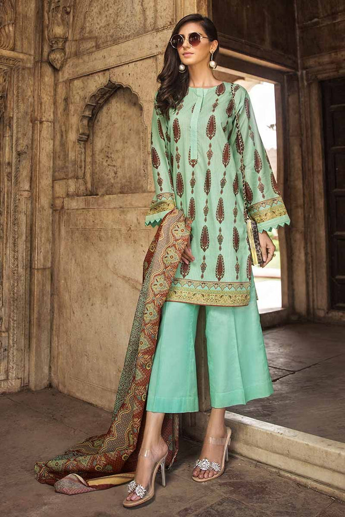 Gul Ahmed Cambric Collection 2019 – 3 PC Printed Cambric – CBN-96A