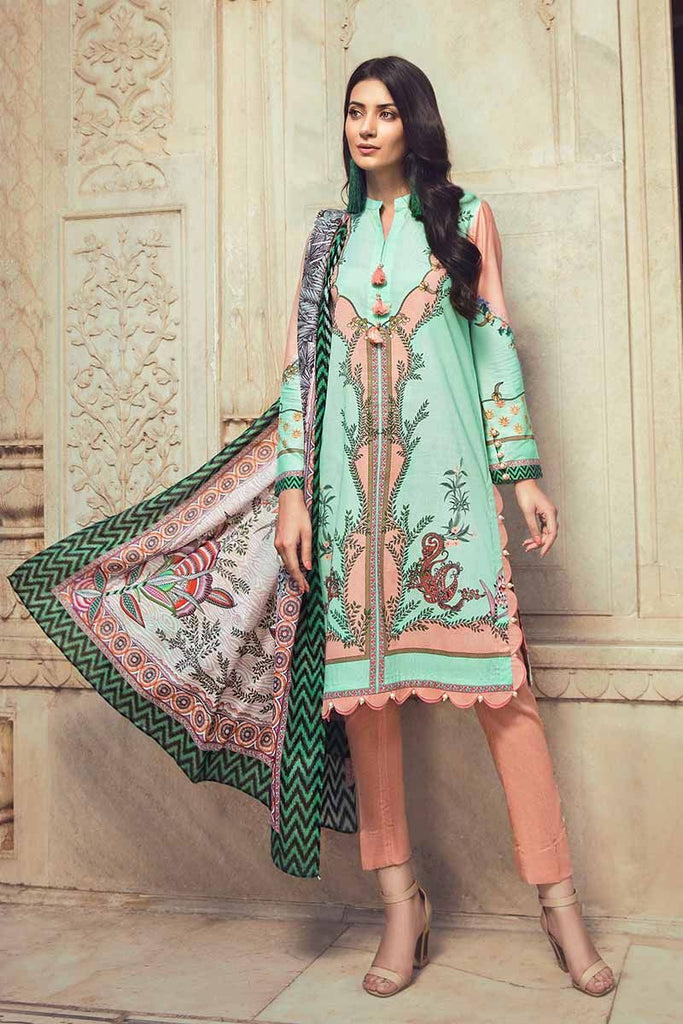 Gul Ahmed Cambric Collection 2019 – 3 PC Printed Cambric – CBN-103B