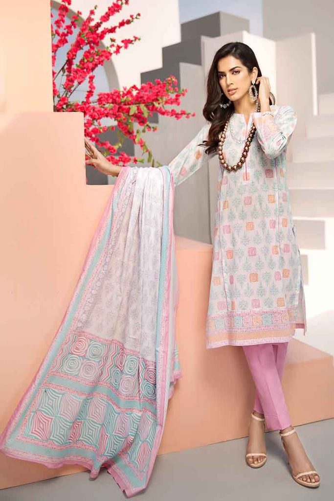 Gul Ahmed Malmal Collection 2019 – 3 PC Lawn Suit CL-560 A