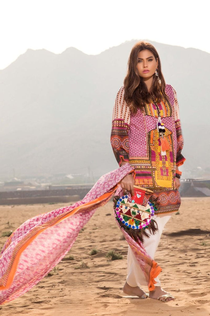 Gul Ahmed Gypsy Collection 2018 – Pink 2 Pc Printed GT-09