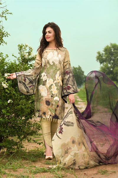 Asifa & Nabeel Eid Lawn Collection 2018 – Chapter: 3B – Subtle Garden