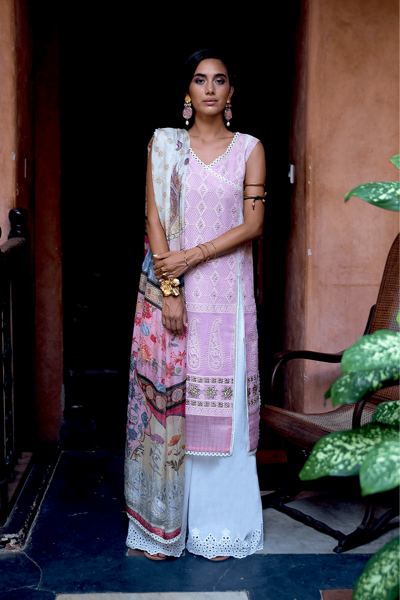 Qalamkar | Q Line Lawn Collection | JK-14 MANON