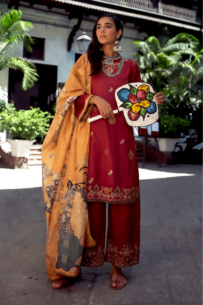 Qalamkar Luxury Lawn Collection 2020 – QLL-09