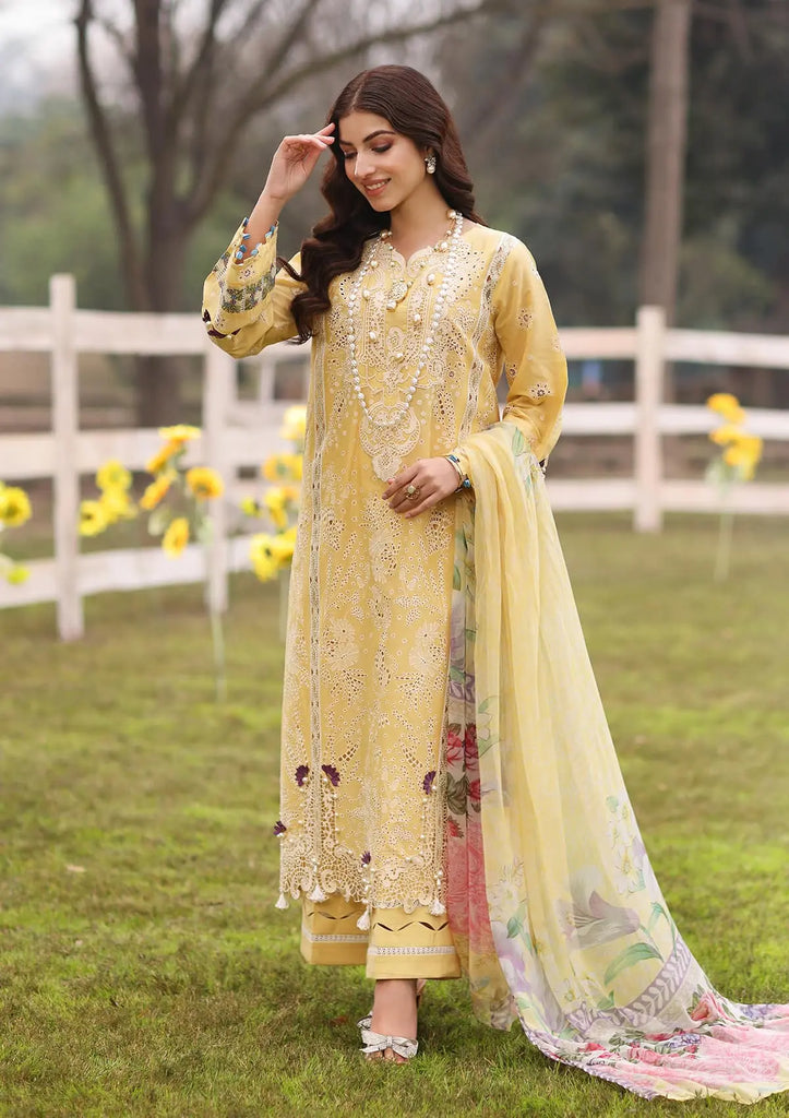 Kahf Festive Premium Lawn Collection 2024 – KFL-05 SAHAR