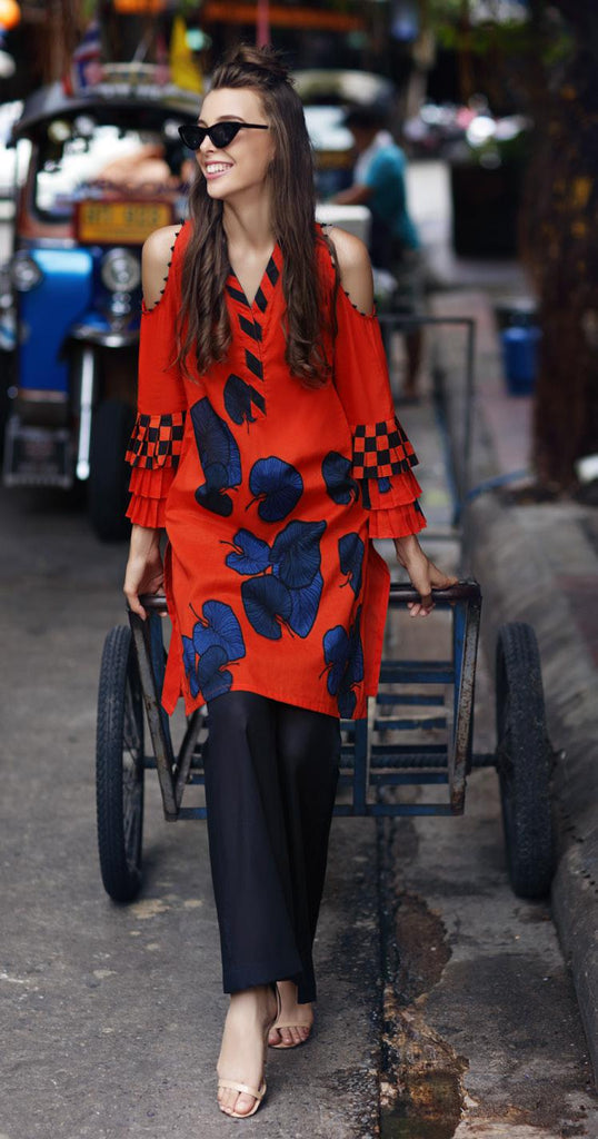 Gul Ahmed Yolo Mid Summer Cambric Kurti Collection 2019 – SCN-108