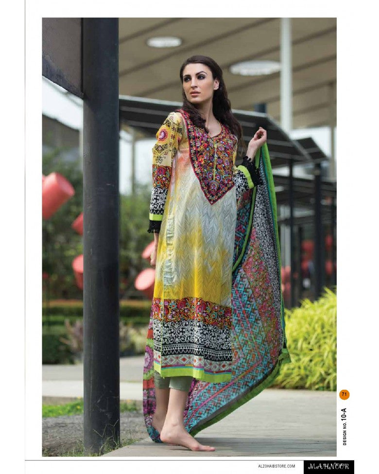 10A - Mahnoor Embroidered Collection 2015 - YourLibaas
