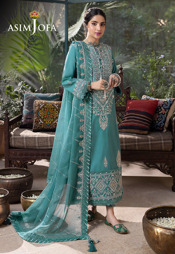 Asim Jofa Shadow Work Lawn Silk Collection – AJSW-28