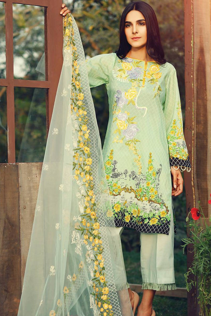 RajBari Embroidered Lawn Collection 2017 – 10A