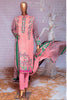 HZ Textiles Premium Embroidered Lawn Collection Vol-2 – Design 114 Peachish Pink