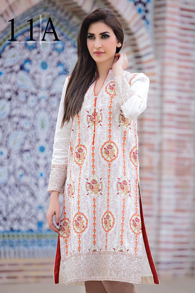 Subhata Embroidered Lawn Tunic Collection - 11A - YourLibaas
 - 1