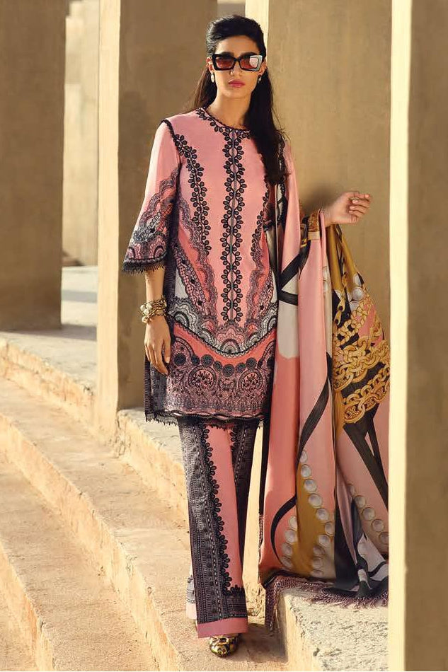 Faraz Manan Luxury Lawn Collection 2019 – Design 11