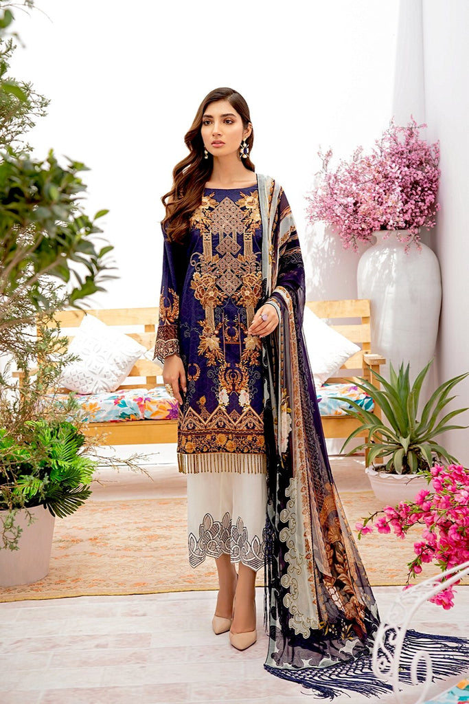 Ramsha Chevron Luxury Lawn Collection 2020 – C-301