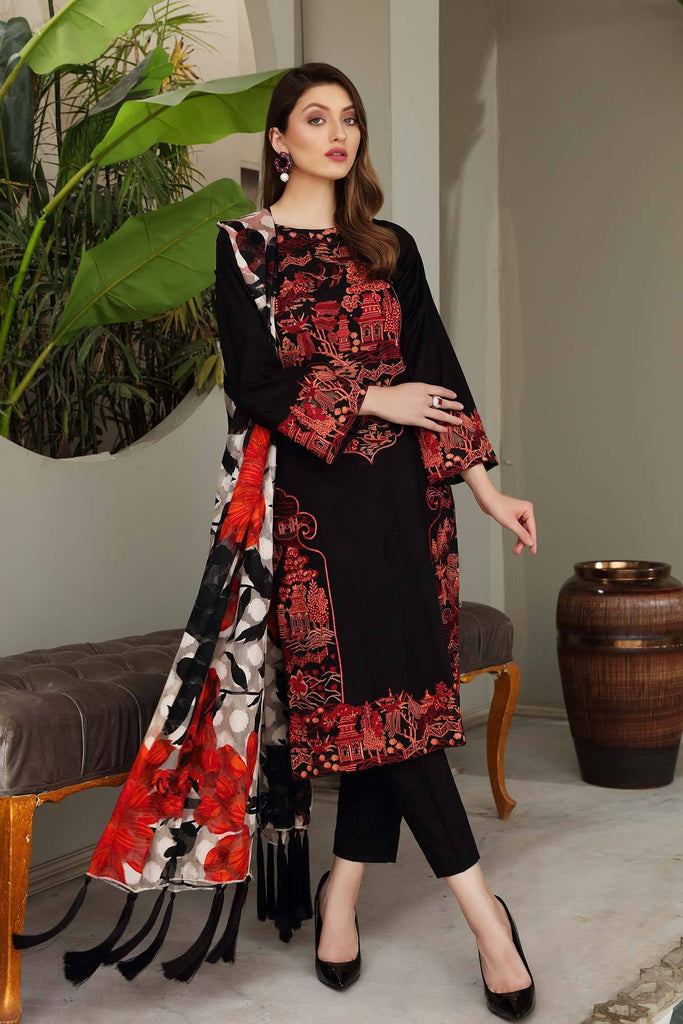 Charizma Reem Festive Edit Vol-2 – Embroidered Brosha Lawn Suit - RM-23