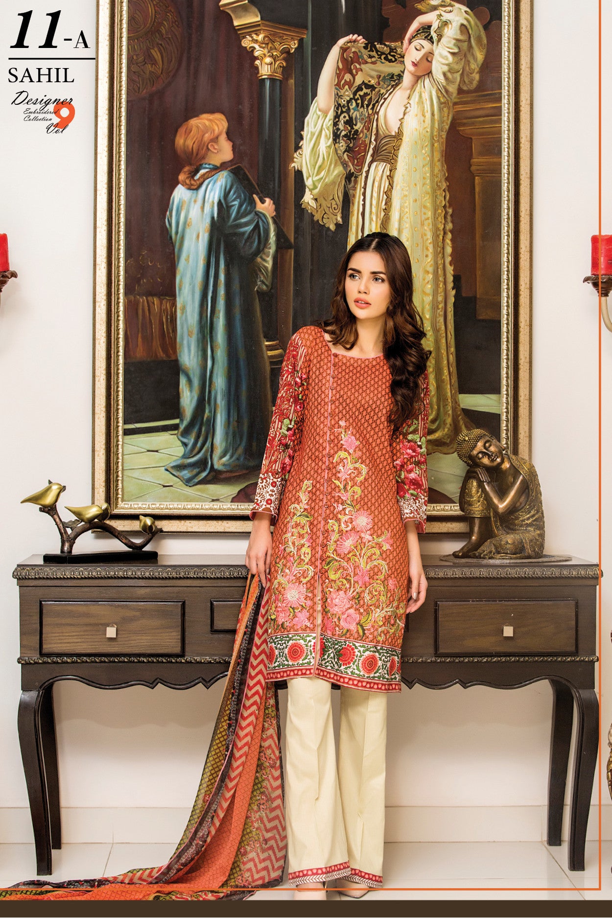 Sahil Collection Sahil Designer Lawn Collection Vol-9 β 11A β Pakistani Lawn Suits ...