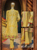 HZ Textiles Premium Embroidered Lawn Collection Vol-1 – Design 120 Mustard