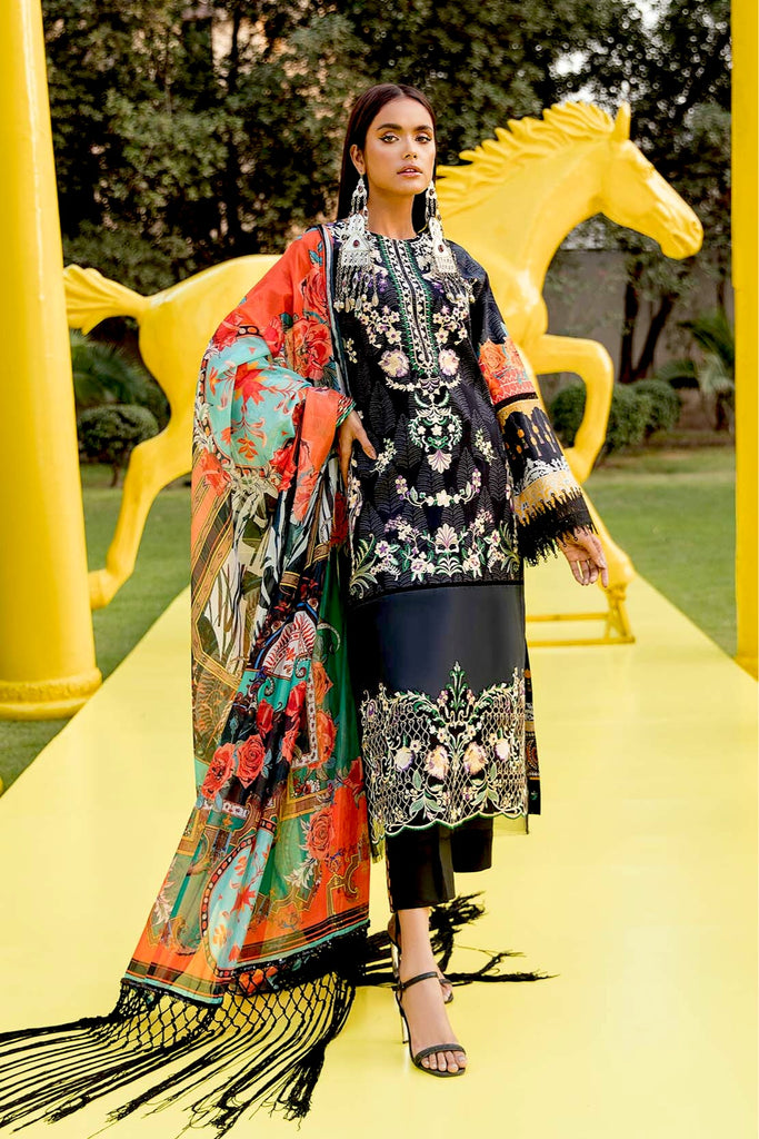 So Kamal X Ali Xeeshan Luxury Lawn Collection 2021 – Versailles (A)