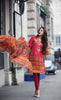Farah Talib Aziz - Garden of Grace -  Ruby Baroque Floral 12A - YourLibaas
 - 1