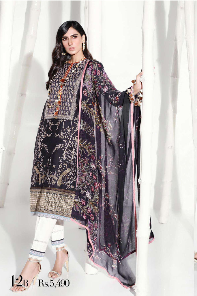 Sana Safinaz Pre-Fall Embroidered Collection 2019 – 12B