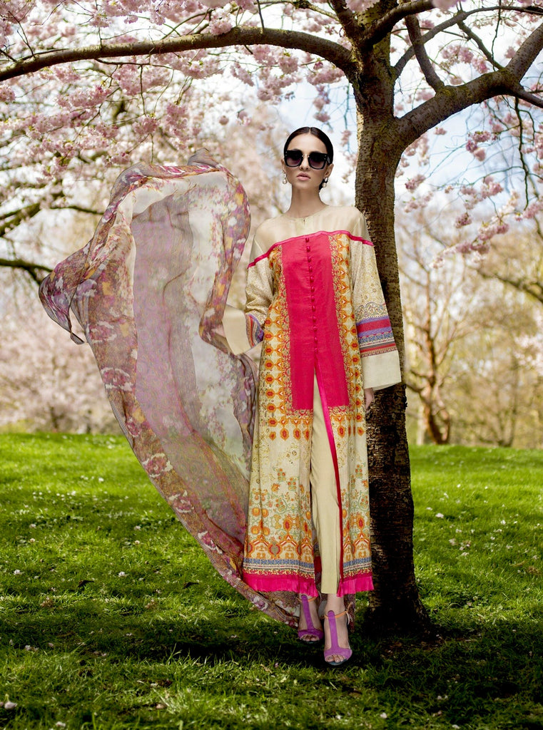 Honey Waqar Luxury Lawn Collection – Northern Divina 12A