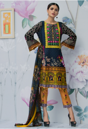 Al Zohaib Monsoon Festivana Lawn Collection Vol-2 – 08A