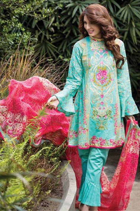 Dhanak Embroidered Lawn Collection by Rang Rasiya – 134A