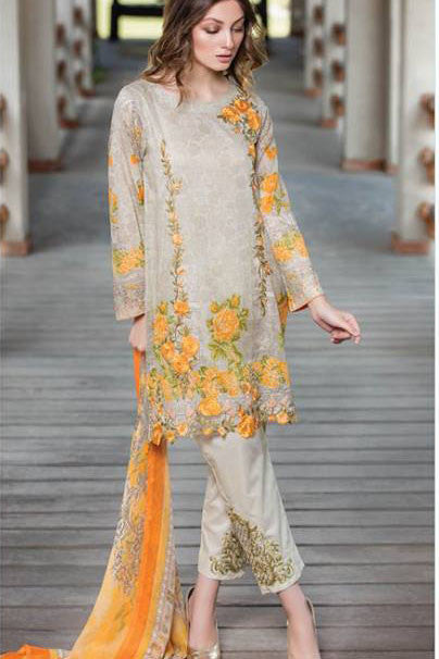 Dhanak Embroidered Lawn Collection by Rang Rasiya – 137B