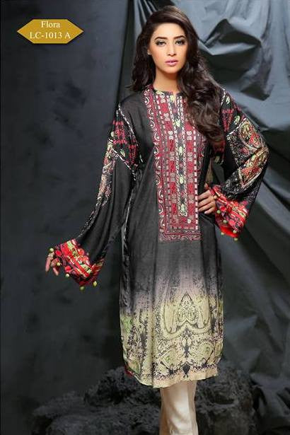 Hadiqa Kiani Linen Kurti - 13A - YourLibaas
 - 1