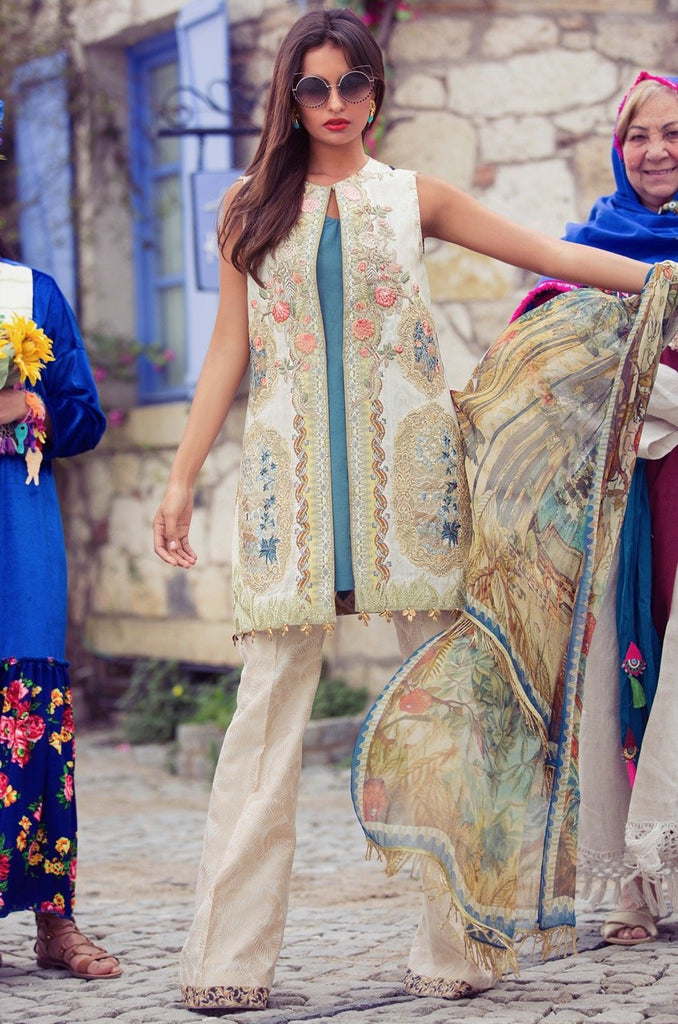 Shiza Hassan Luxury Lawn Collection '– Coursage - 9B