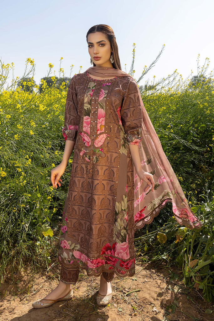 Charizma Zard Embroidered Lawn Chikankari Collection – CCK23-08