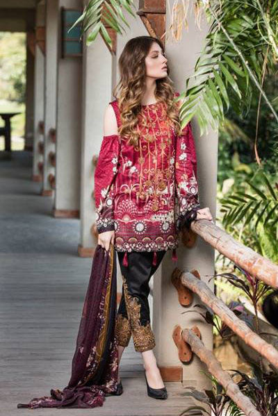 Dhanak Embroidered Lawn Collection by Rang Rasiya – 140A