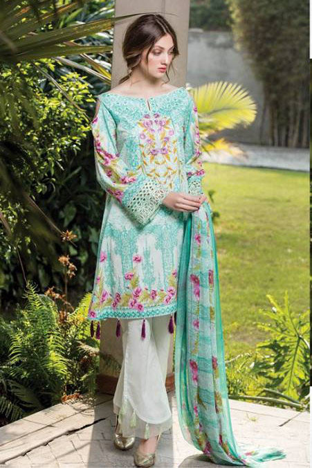 Dhanak Embroidered Lawn Collection by Rang Rasiya – 141A