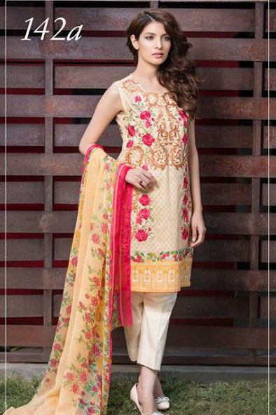 Dhanak Embroidered Lawn Collection by Rang Rasiya – 142A