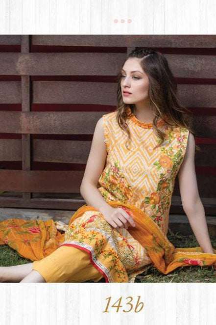 Dhanak Embroidered Lawn Collection by Rang Rasiya – 143B