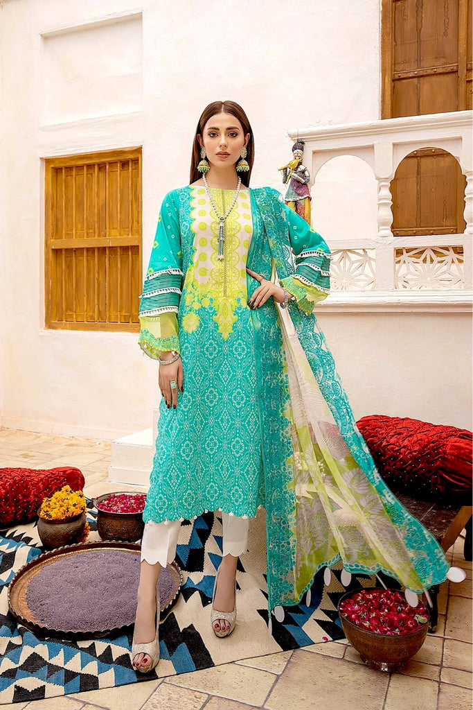 Charizma Aniiq Chunri · Printed Lawn With Chiffon Dupatta – AN-04